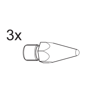 Pointes de remplacement pour trépied NEDO (x3) (200533 / 200532)