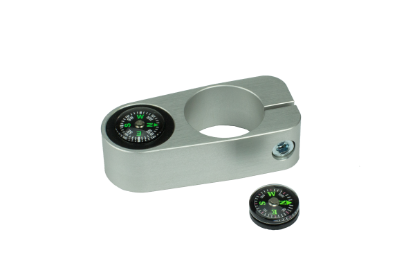 Boussole sur support en aluminium pour canne Ø 32mm