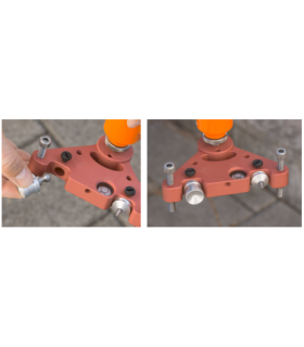 Triangle adaptable pour prismes, cibles & sphères