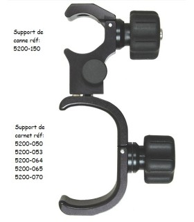 Support de canne pour support carnet de terrain 