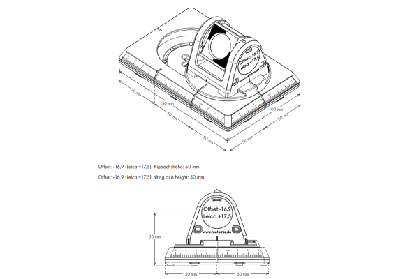 Dispositif d’aide au marquage et piquetage pour stations totales robotisées avec mini-prisme