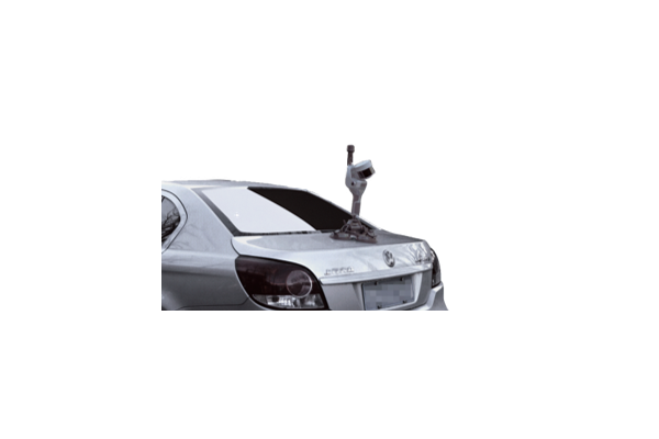 Installé sur voiture