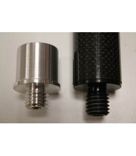 Embout fileté 5/8" pour canne Trimble / Seco