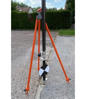 Cible pour scanner avec 2 bulles, fixation 5/8"