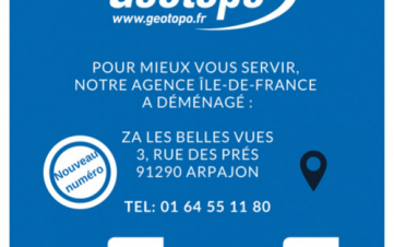 Nouvelle adresse pour Geotopo Ile-de-France